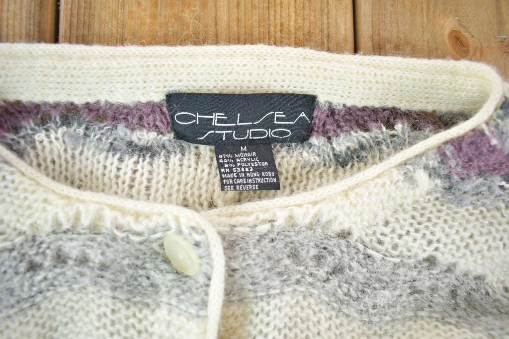 Vintage 1990s Chelsea Studio Mohair Knit Cardigan Sweater Women's S-M