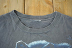 Vintage 1990s Wolf All Over Print Graphic T-Shirt Men's XL