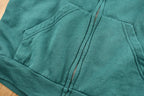 Vintage 1990s King Louie Emerald Green Blank Zip Up Hoodie
