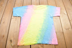 Vintage 1990s L.A Chic Tye Dye Hearts Graphic T Shirt / Vintage T Shirt / Rare Vintage / Women's Streetwear / Single Stitch / Made In USA
