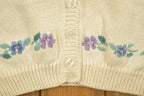Vintage 1990s Jantzer Knitted Abstract Pattern Cardigan Sweater