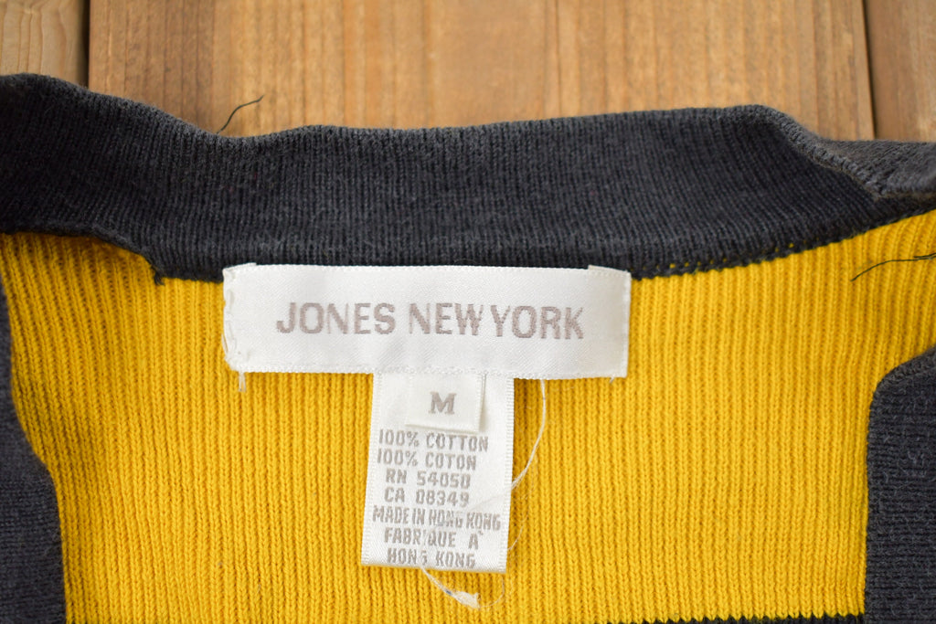 Vintage 1980s Jones New York Striped Knitted Sweater
