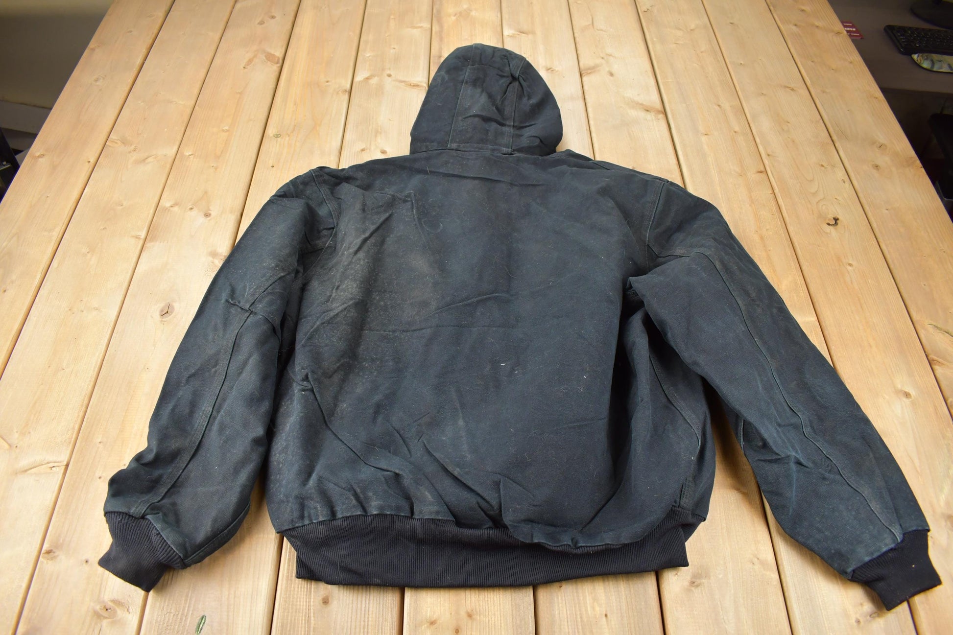 Vintage Y2K Carhartt Black Cinched Active Jac Work Jacket
