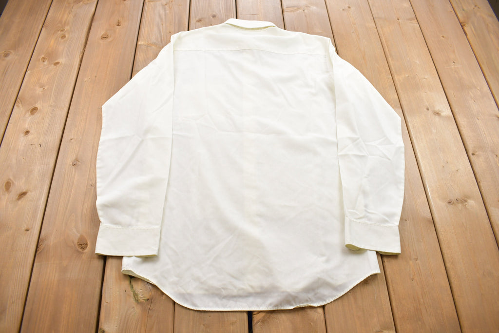 Vintage 1990s Button Up Dress Shirt