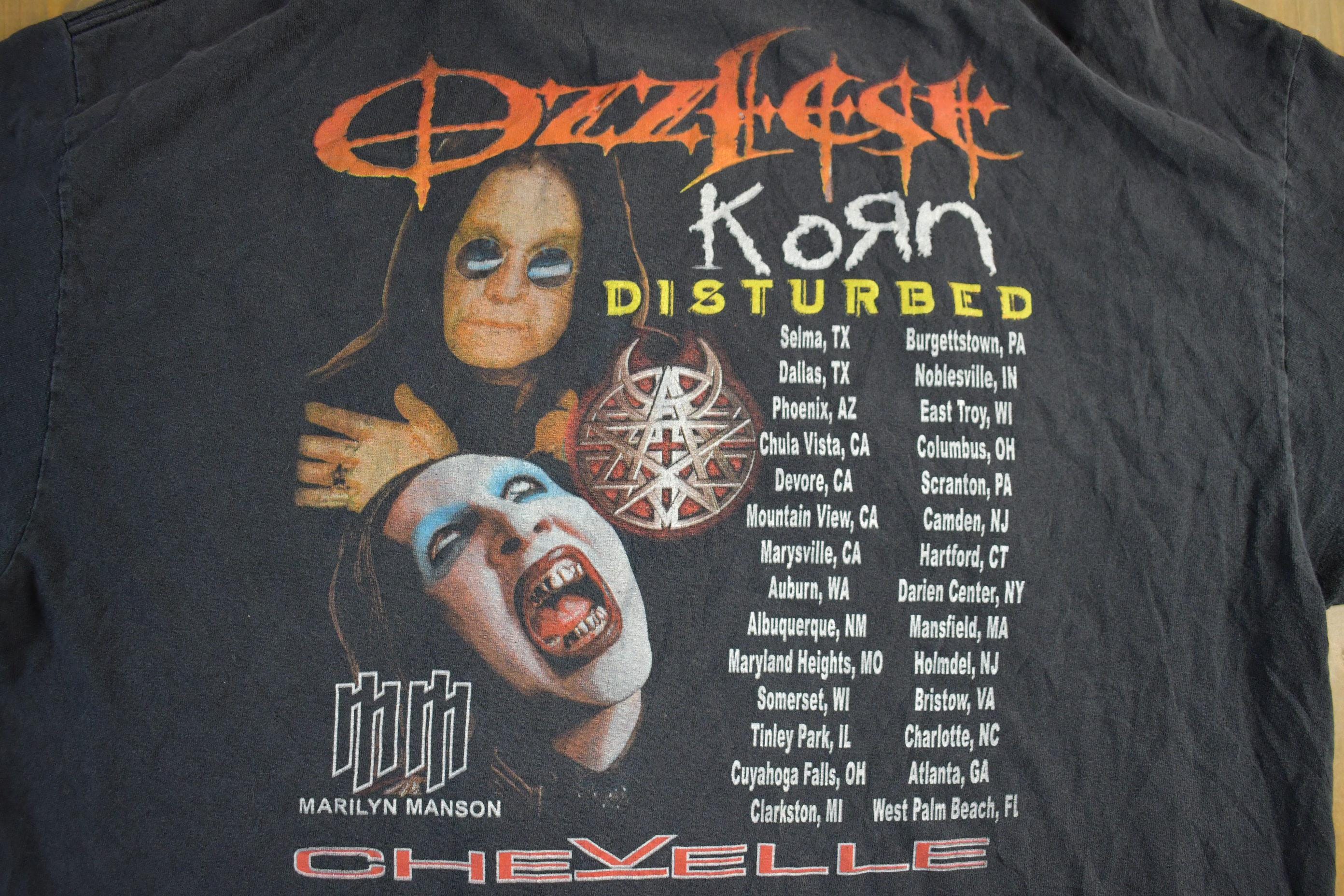 Vintage 2003 Ozzfest Festival Promo T-Shirt Men's XL