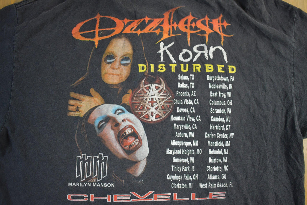Vintage 2003 Ozzfest Festival Promo T-Shirt Men's XL