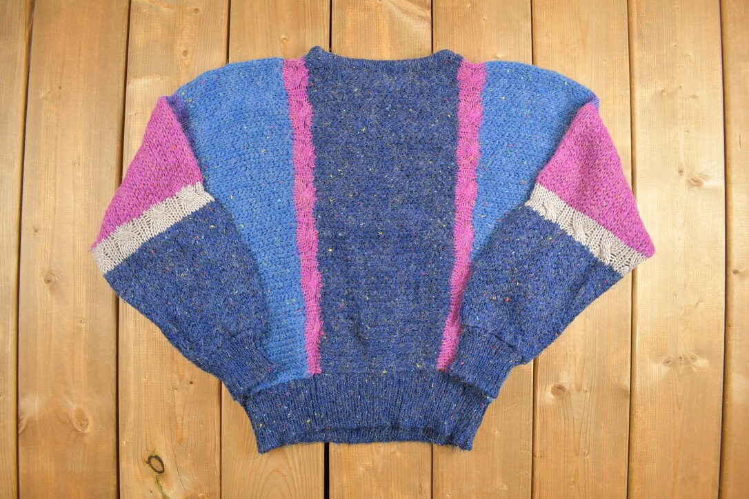 Vintage 1990s Ginenne Knitted Crewneck Sweater