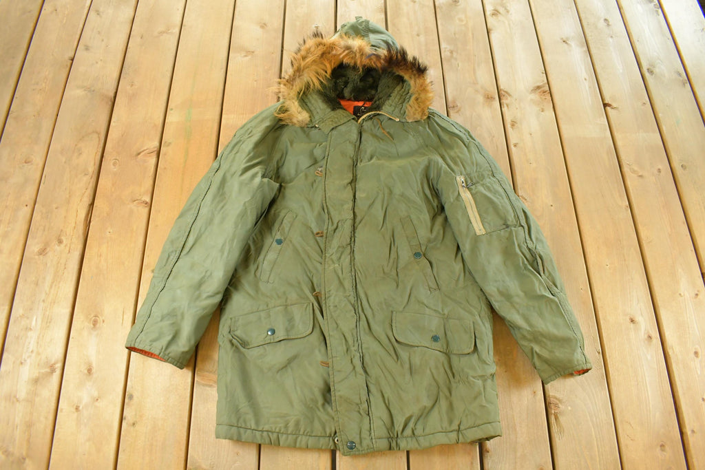 Vintage 1970s Sears N-3B Snorkel Parka Jacket Men's Large