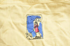 Vintage 1990s Christopher & Banks Park Theme Quarter Button Lightweight Sweater