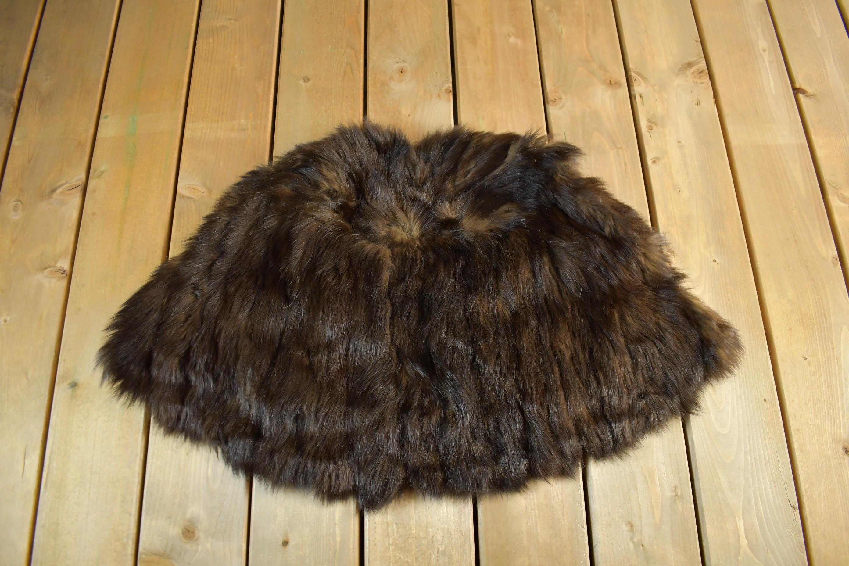 Vintage 1980s The Briggs Furriers Fur Shawl Women's M-L