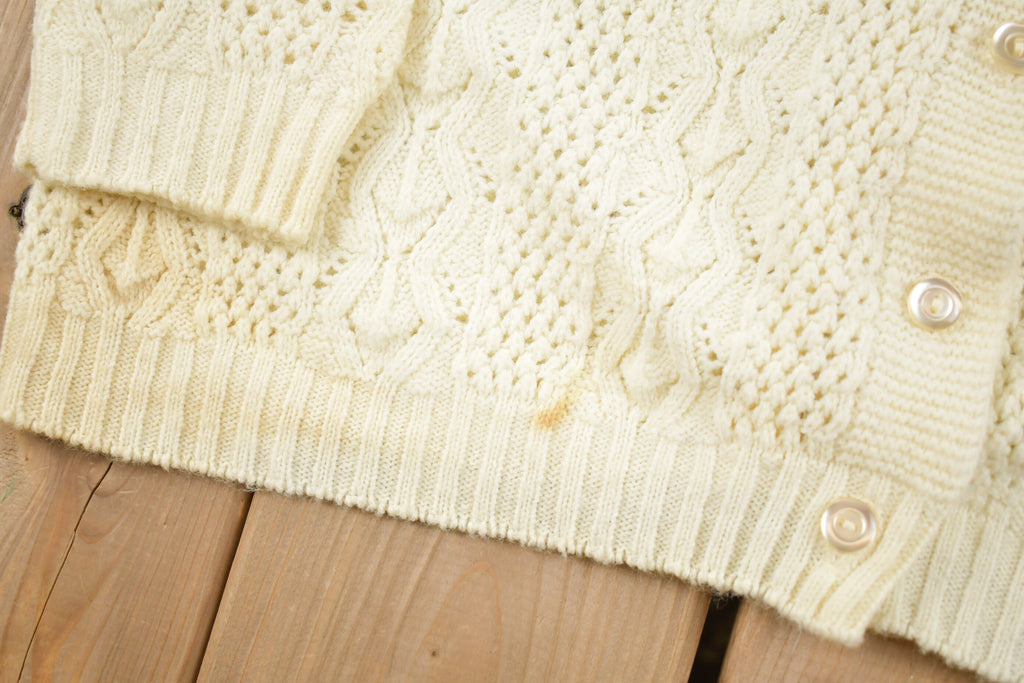 Vintage 1980s Knit Cardigan Sweater