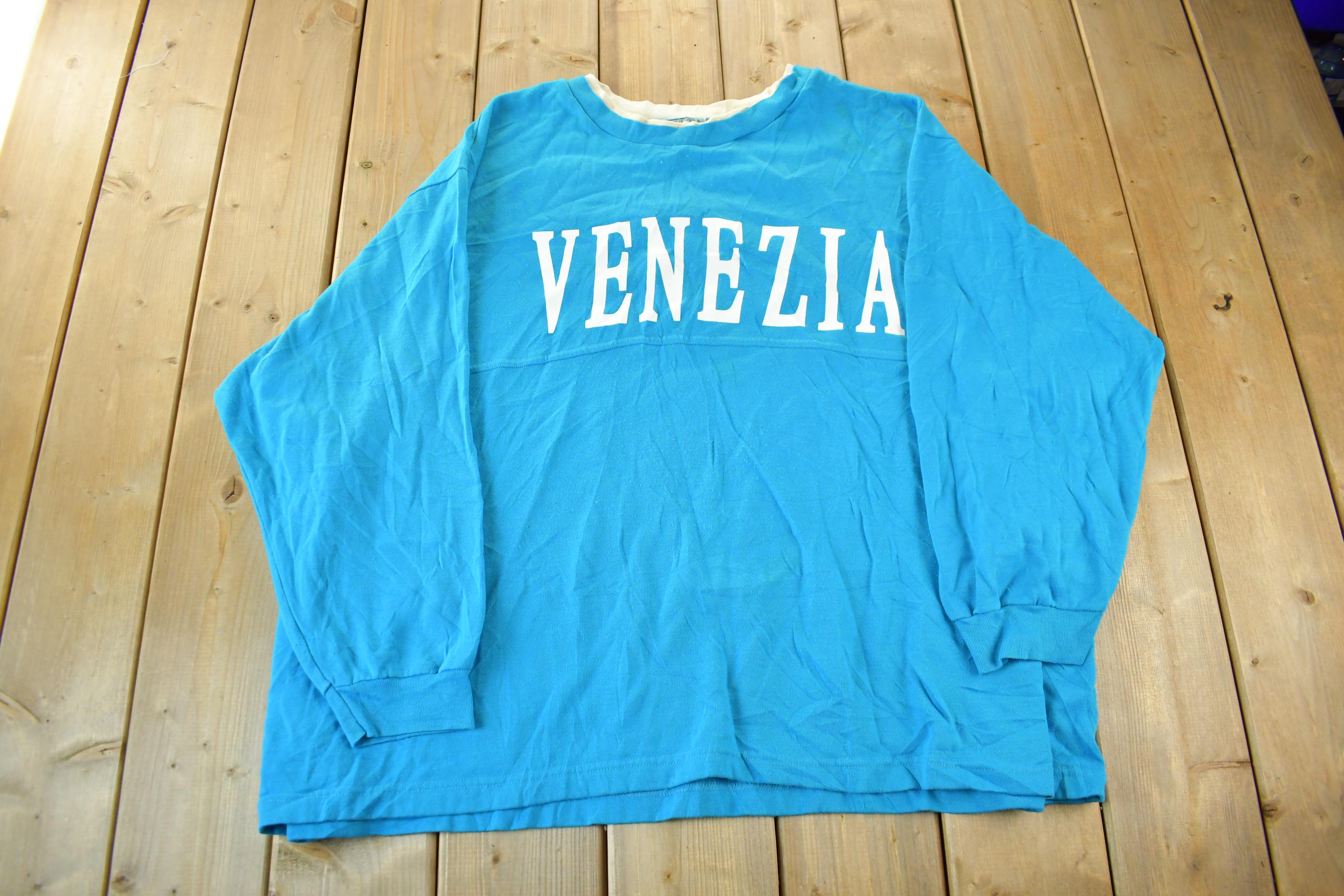 Vintage 1990s Venezia Crewneck Sweatshirt Made In USA Mens 3X