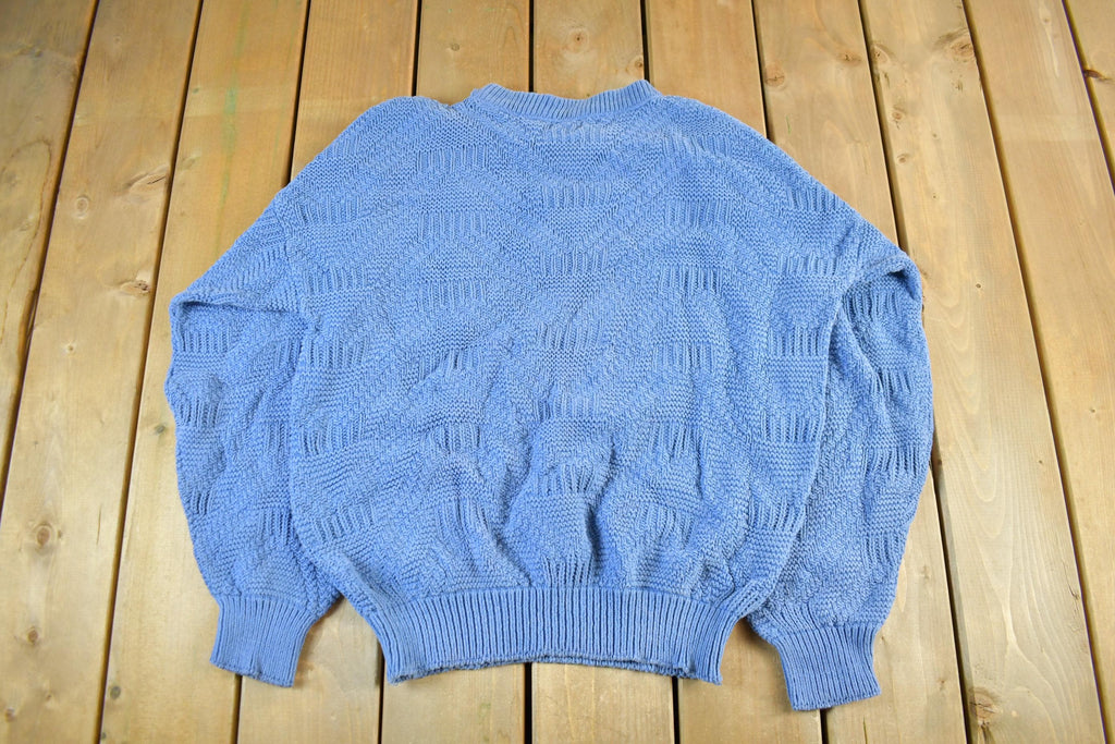 Vintage 1990s Arcadia Knit Crewneck Sweater Men's Large