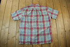 Vintage 1990s Ralph Lauren Checkered Short Sleeve Button Up Shirt