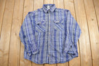 Vintage 1990s Carhartt Plaid Flannel Button Up Shirt