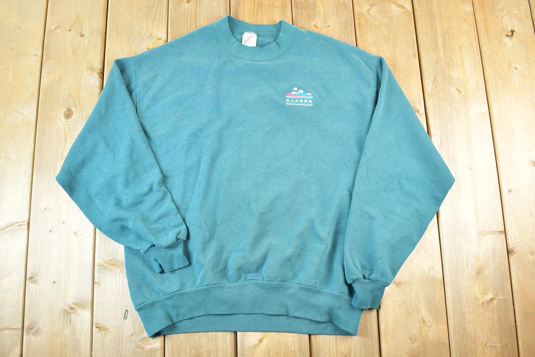 Vintage 1990s Alaska Crewneck Sweatshirt Mens M