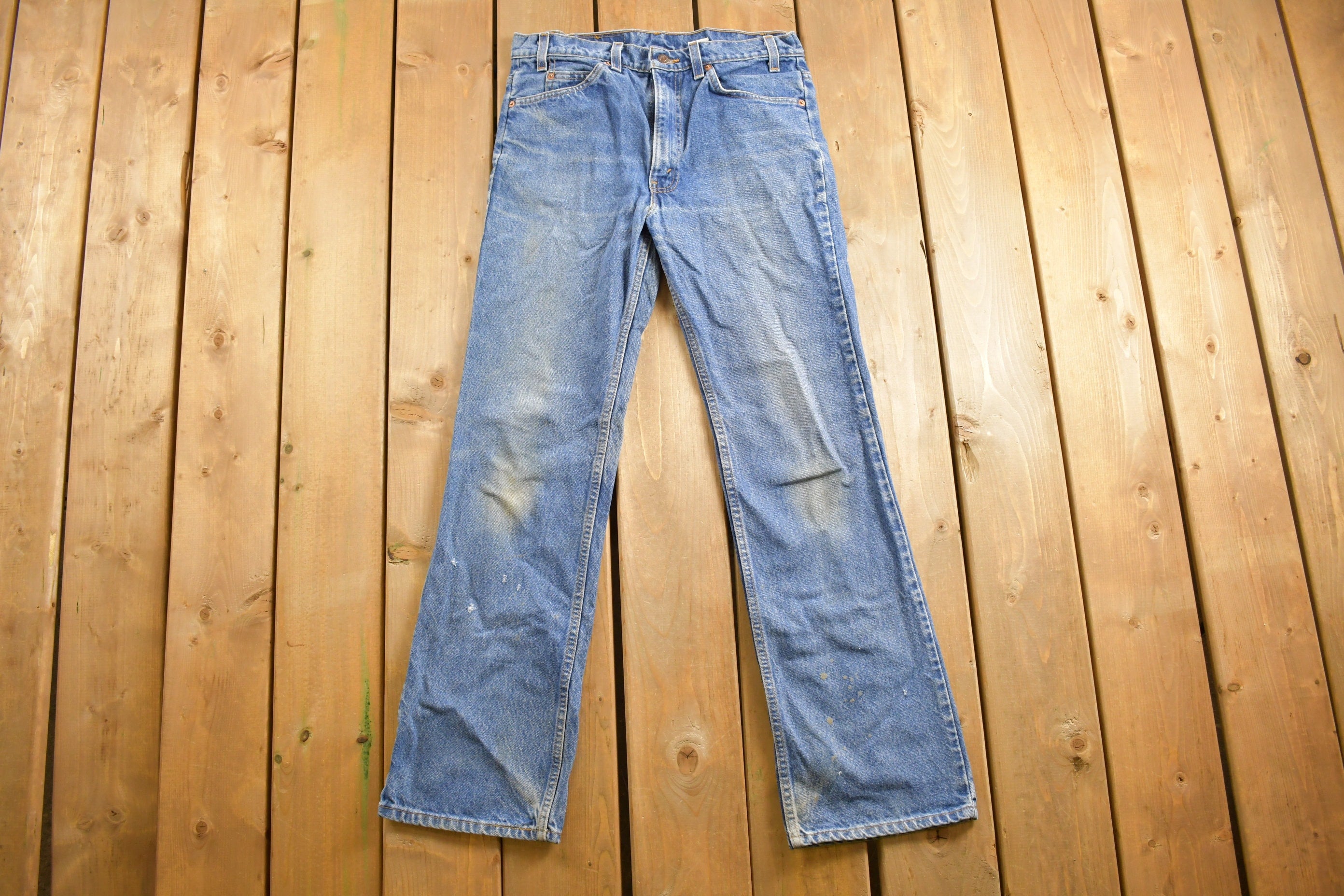 Vintage 1980s Levi's Orange Tab Jeans Size 32 x 31.5