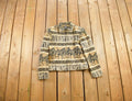 Vintage 1990s Zebra Themed Knit Jacket Zip Up