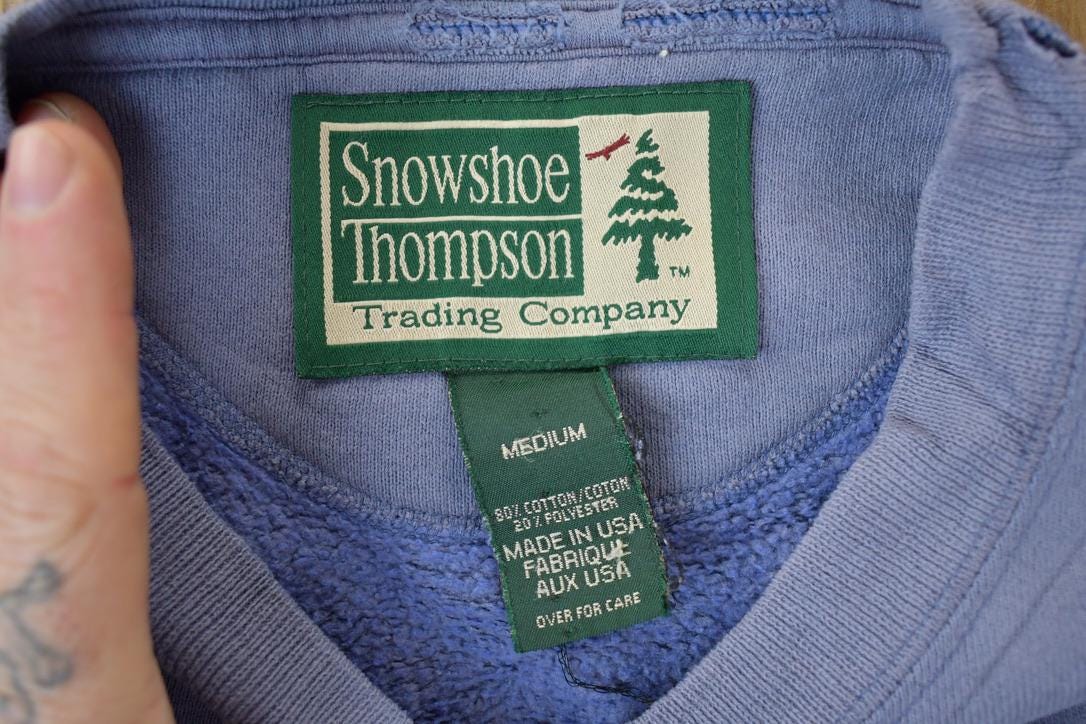Vintage 1990s Snowshoe Thompson Catch And Release Fishing Crewneck