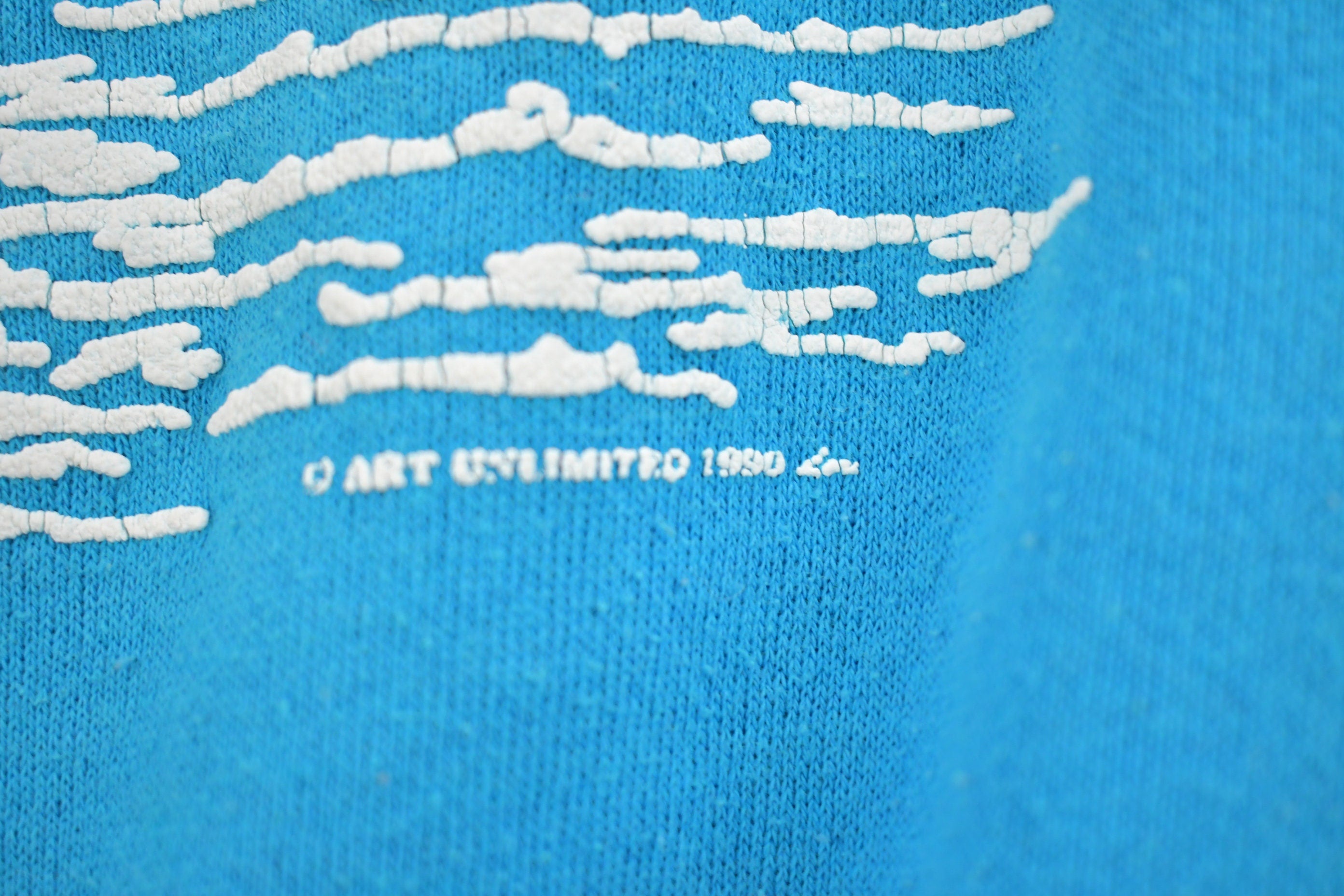 Vintage 1990 Lighthouse Graphic Raglan Crewneck Sweatshirt