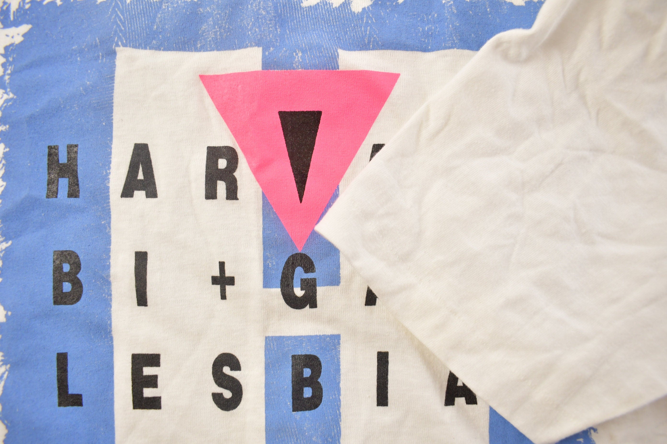 Vintage 1990s Harvard LGBTQ+ Graphic T Shirt