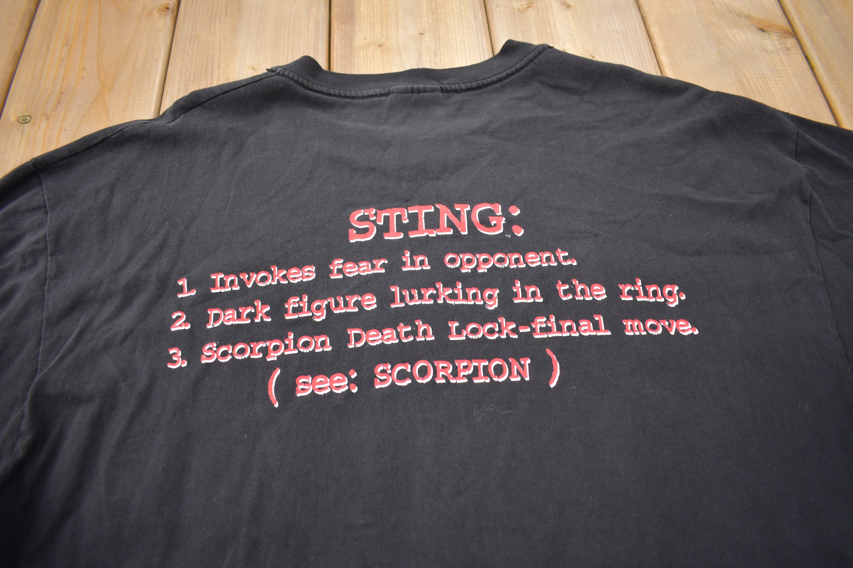 Vintage WCW Sting Graphic Wrestling T-Shirt