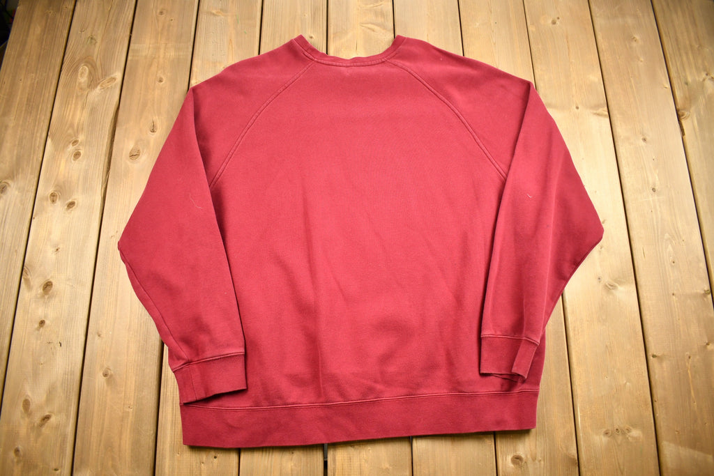 Vintage Nike Embroidered Mini Swoosh Raglan Crewneck Sweatshirt
