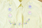 Vintage 1980s Embroidered Button Up Shirt