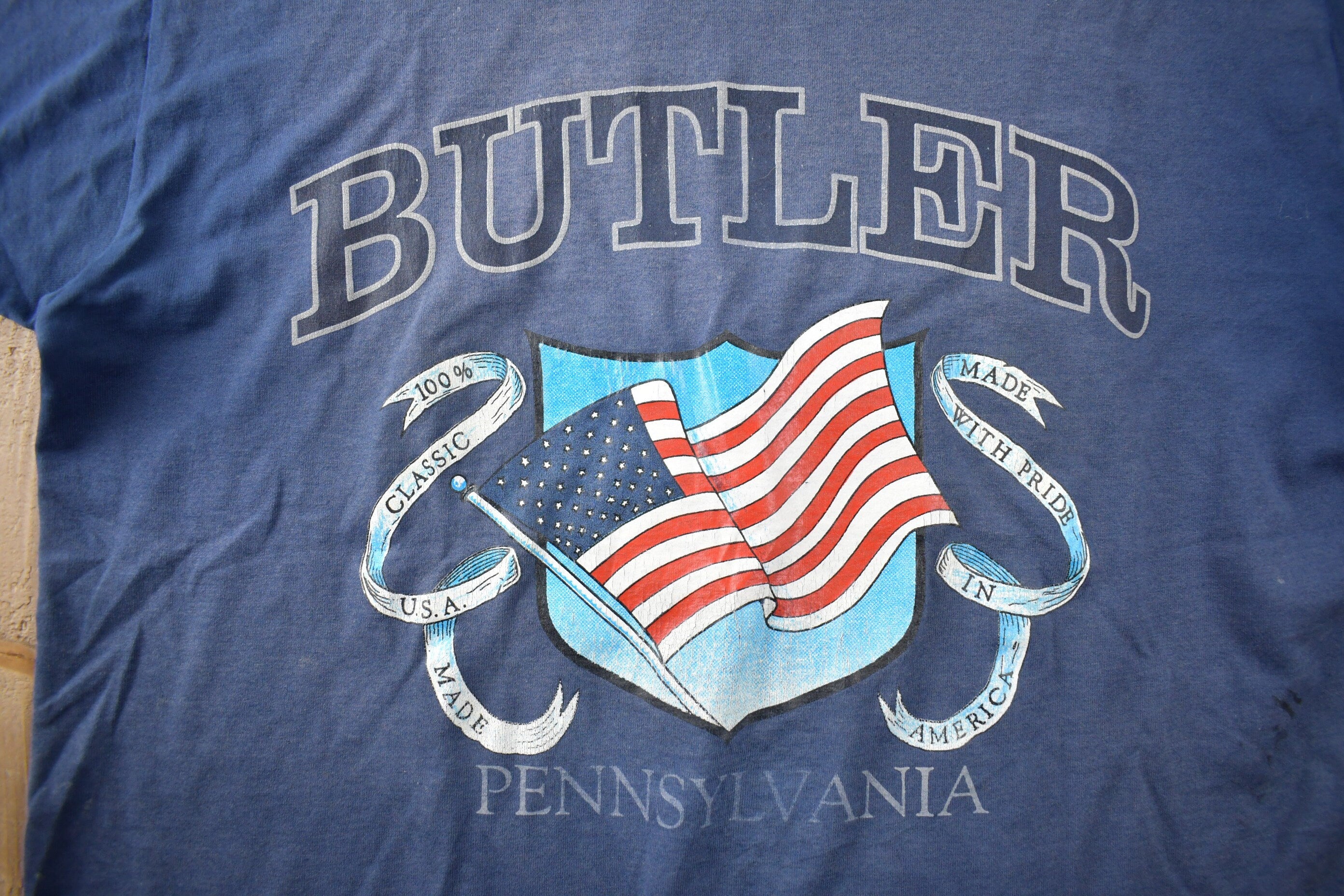 Vintage 1990s Butler Pennsylvania Souvenir Travel T Shirt Made In USA