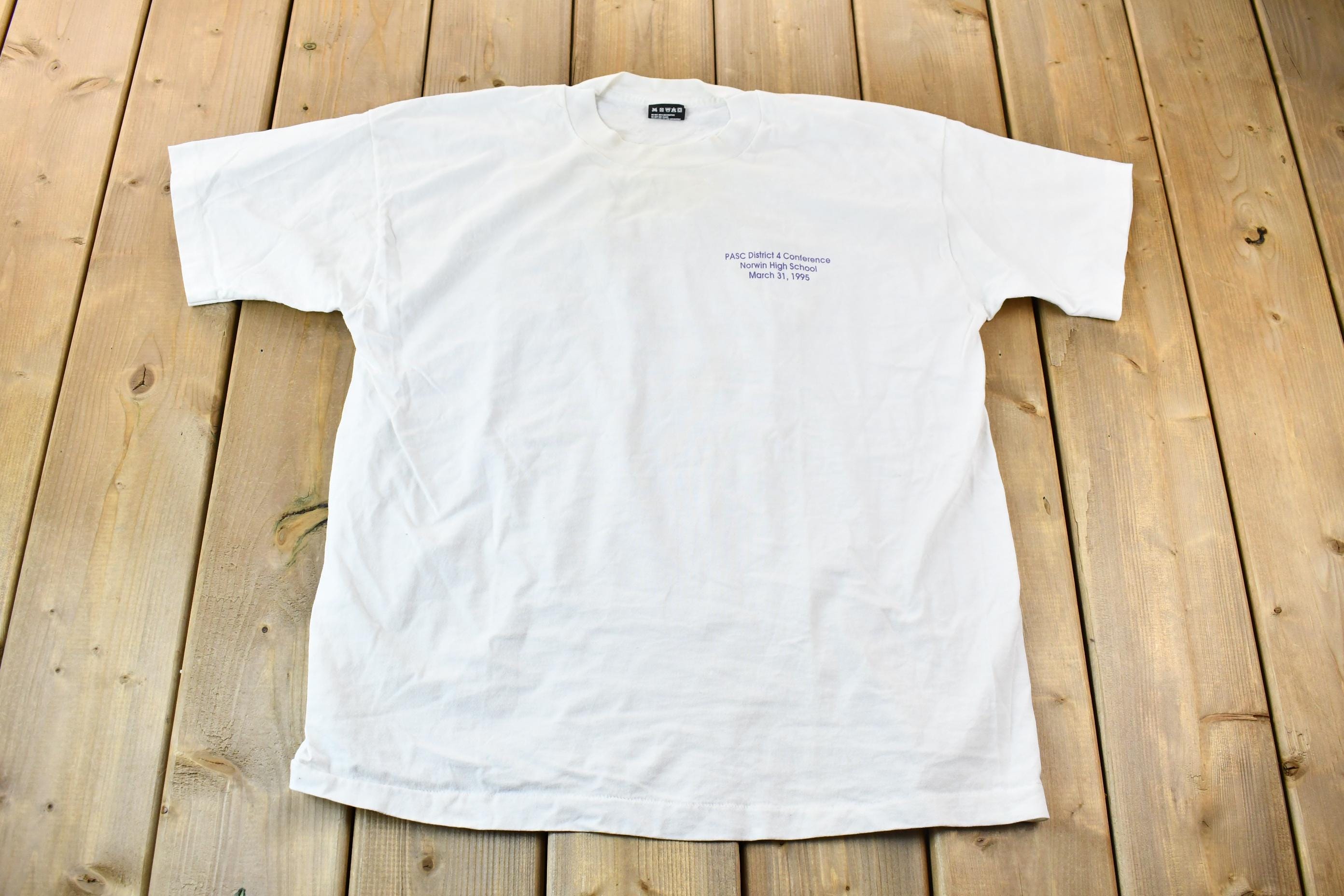 Vintage 1995 Norwin High School PASC District 4 Conference Single Stitch Graphic T-Shirt
