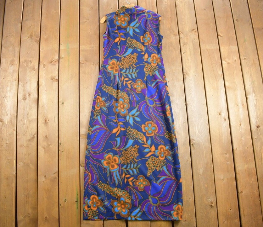 Vintage 1970s Floral Dress / True Vintage Dress / Long Dress / Summer Dress / 1970s Dress /