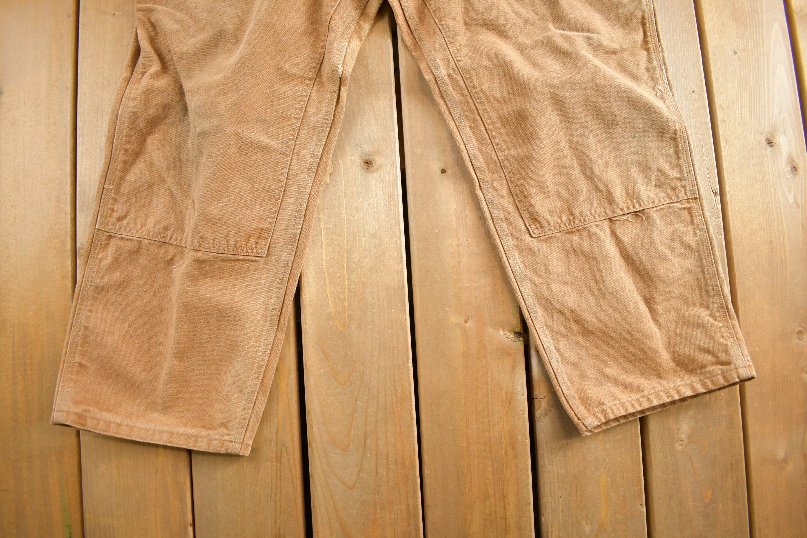 Vintage 1990s Carhartt Work Double Knee Work Pants Size 46x30