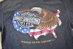 Vintage 1990s Harley's-R-U.S. Harley Davidson Lewiston Maine T-Shirt