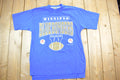 Vintage 1990s Winnipeg Blue Bombers CFL Softwear Graphic T-Shirt