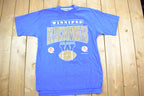 Vintage 1990s Winnipeg Blue Bombers CFL Softwear Graphic T-Shirt