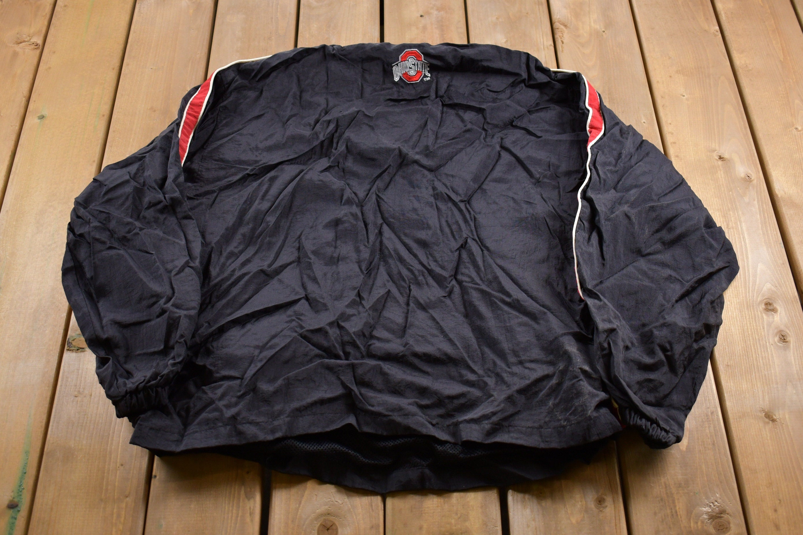Vintage 1990s University of Ohio State Buckeyes NCAA Collegiate {Pullover Jacket