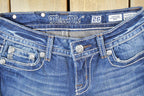 Vintage Y2K Miss Me Bedazzled Low Rise Jeans Size 26x31