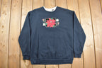Vintage 1990s Cute Flower Theme Crewneck Sweater