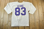 Vintage 1960s Russell Athletic Eau Claire Memorial Old Abes Gerke 83 University Collegiate T-Shirt  NCAA Tee  Americana  Sportswear