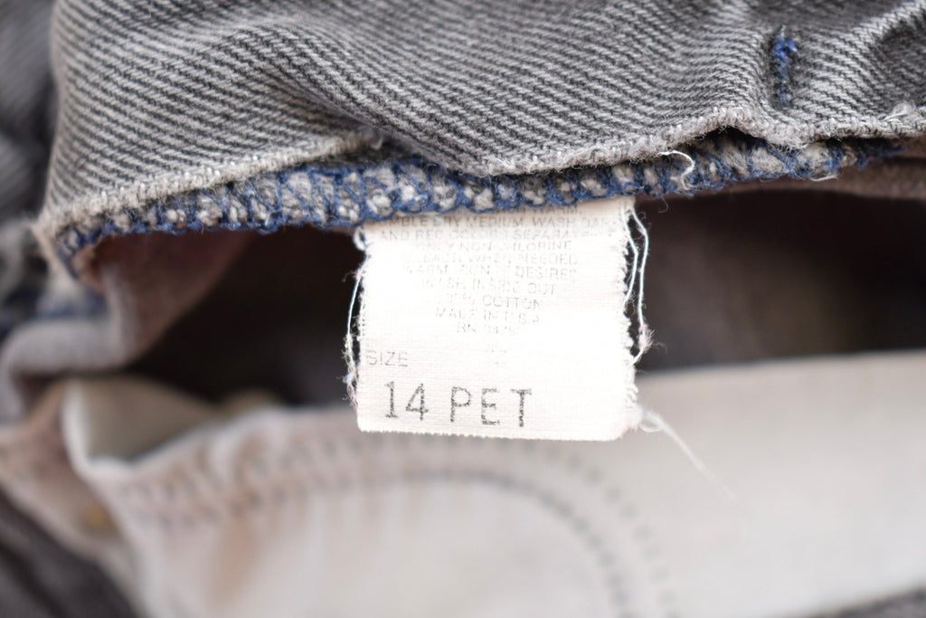 Vintage 1980s Lee Grey Denim Women's Jeans Size 29 x 25.5