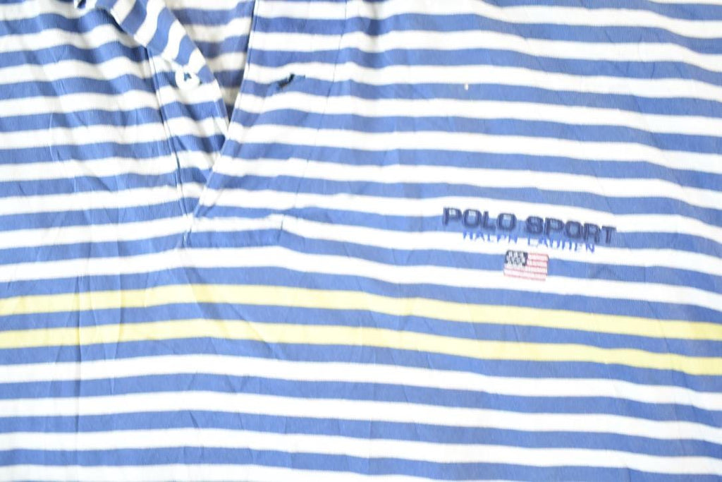 Vintage 1990s Ralph Lauren Polo Sport Quarter Button Shirt Men's L