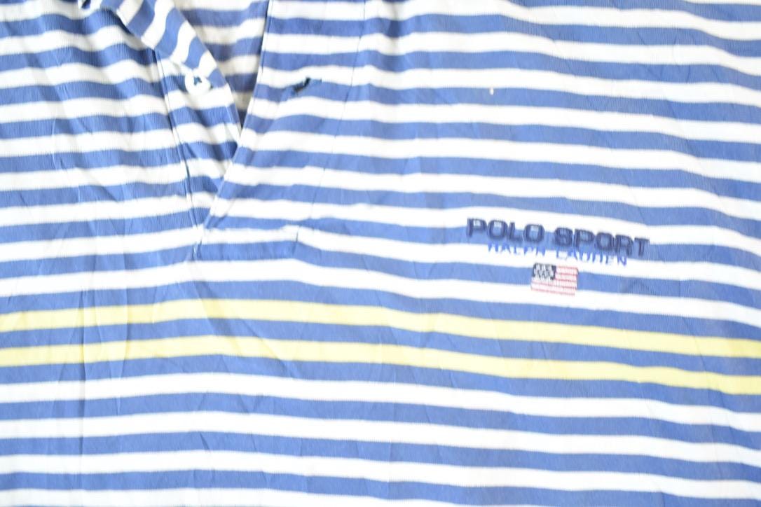 Vintage 1990s Ralph Lauren Polo Sport Quarter Button Shirt Men's L