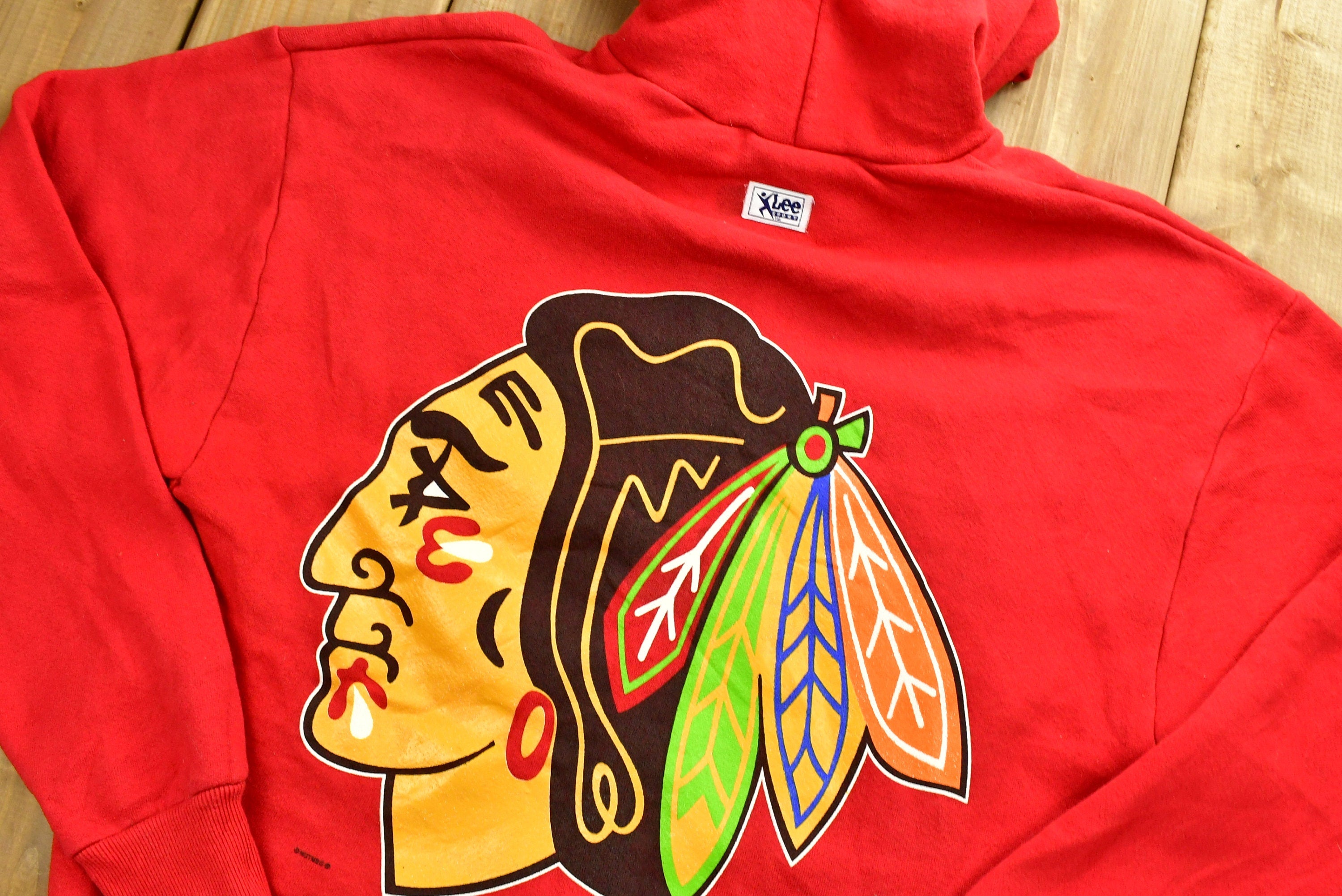 Vintage 90's Chicago Blackhawks Full Zip Sweatshirt
