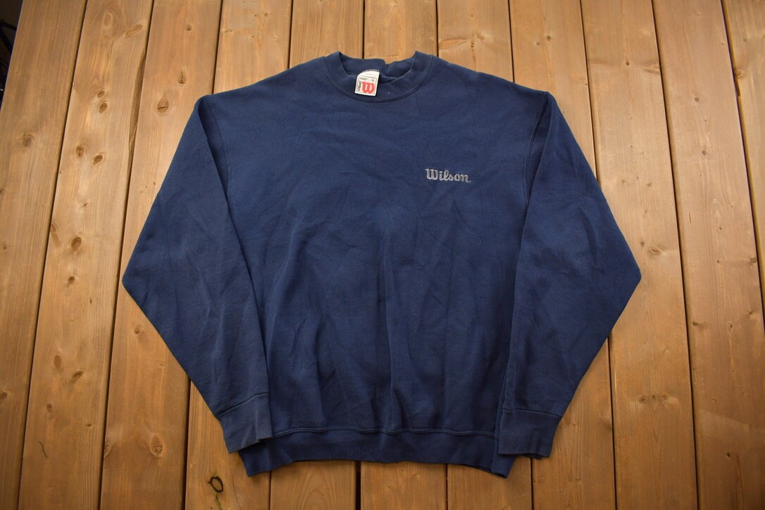 Vintage 1990s Wilson Logo Crewneck Sweatshirt