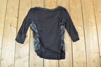 Women Vintage Fracomina Y2K T-Shirt / Vigoss Grunge Skull Print / Contrast Stitch / Internet Famous Clothing / Over Dyed / Y2K Bedazzled