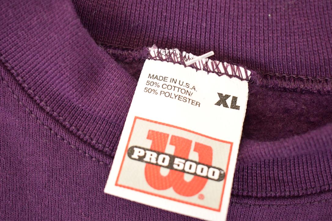 Vintage 1990s Wilson Pro 5000 Blank Crewneck Sweatshirt Mens XL