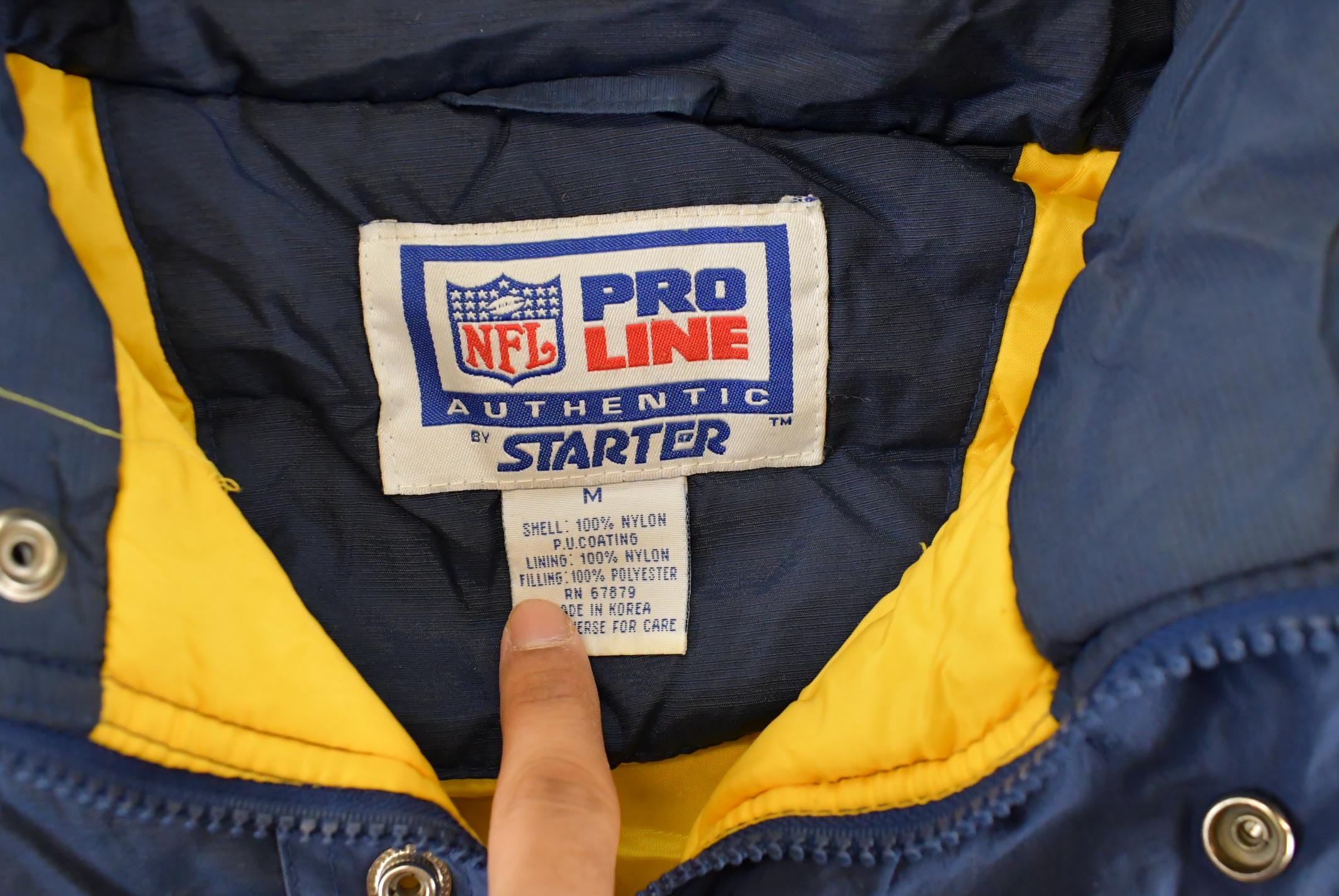 Vintage 1990s San Diego Chargers NFL Pro Line Starter Anorak Jacket Men's M