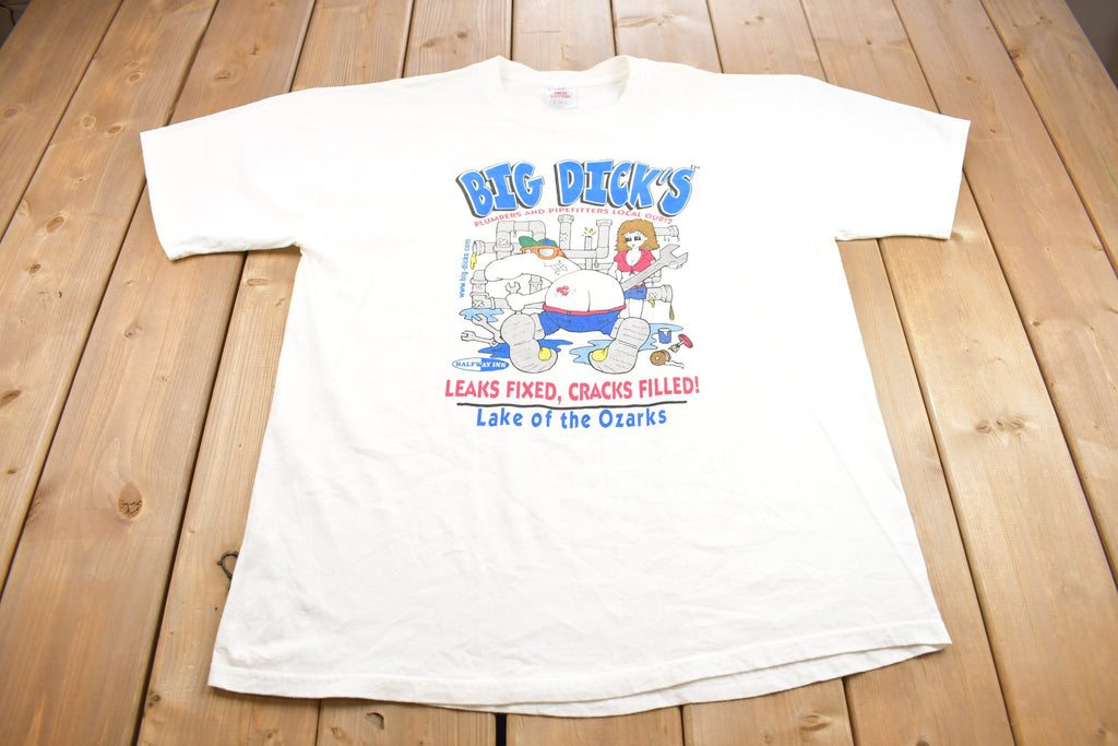 Vintage 1990s "Big Dick's Plumbing" Graphic T Shirt