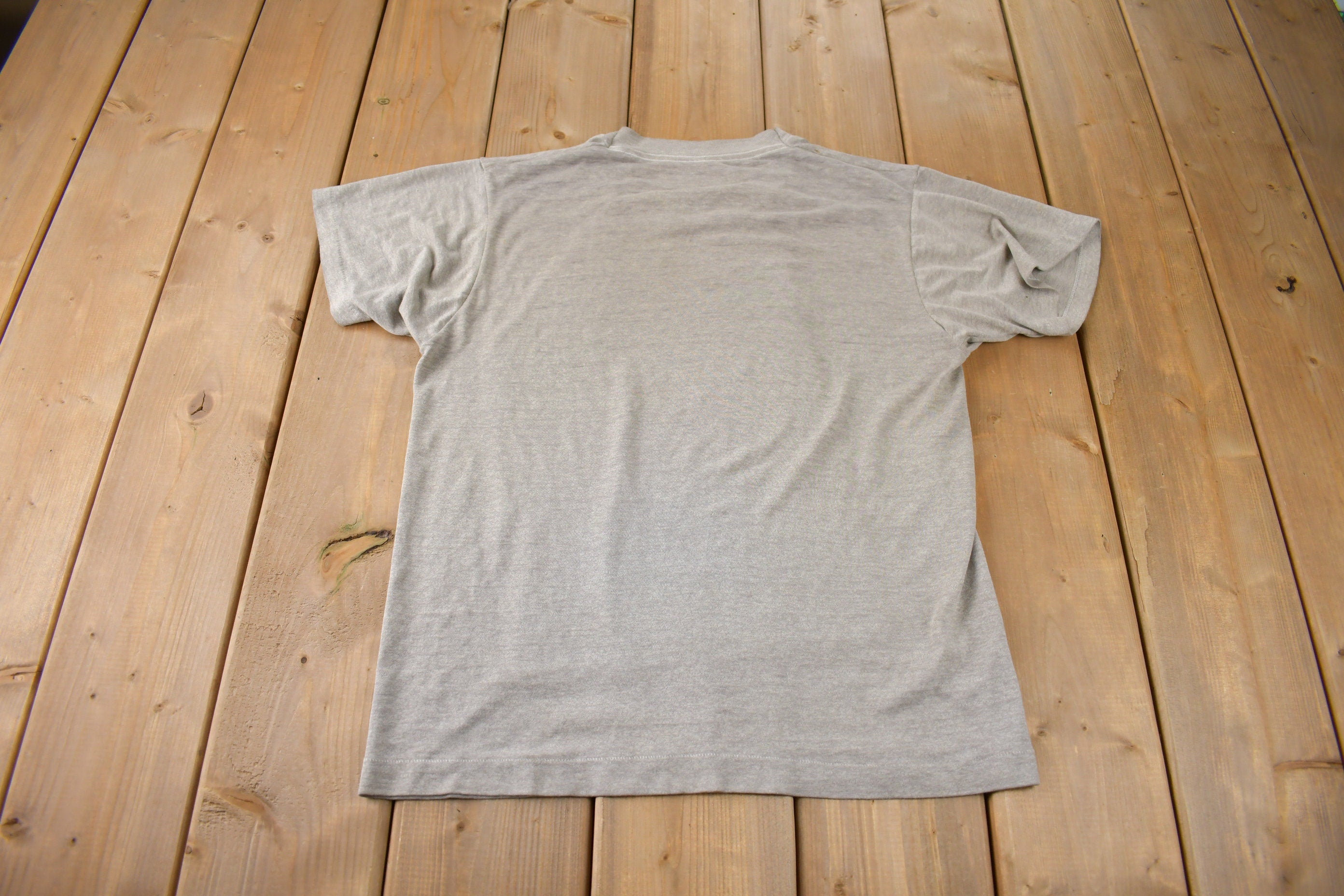 Vintage 1980s Larry Bird Boston Celtics NBA Basketball Graphic T-Shirt Made In USA