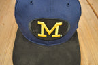 Vintage 1990s University Of Michigan Wolverines NCAA Collegiate Snap Back Hat  Vintage Hat  Embroidered